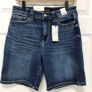 NWT Women High Waisted Judy Blue Denim Jean Shorts Size L
